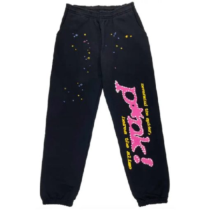 Sp5der Brand Black Pink Star Sweatpant