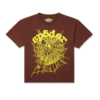Sp5der Brand Brown Logo T-Shirt