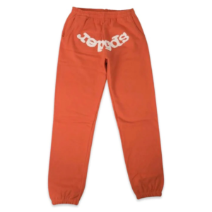 Sp5der Brand Orange Web Sweatpant