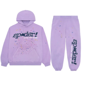 Sp5der Brand Purple Star Tracksuit