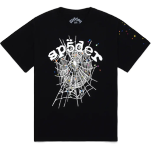 Sp5der Brand Black Web Logo T-Shirt