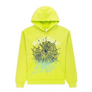 Sp5der Brand Yellow Web Hoodie