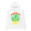 Sp5der Brand White Web Hoodie